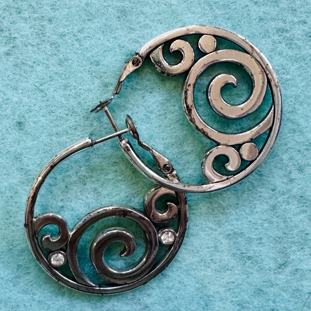 Silver Brighton Hoop Earrings